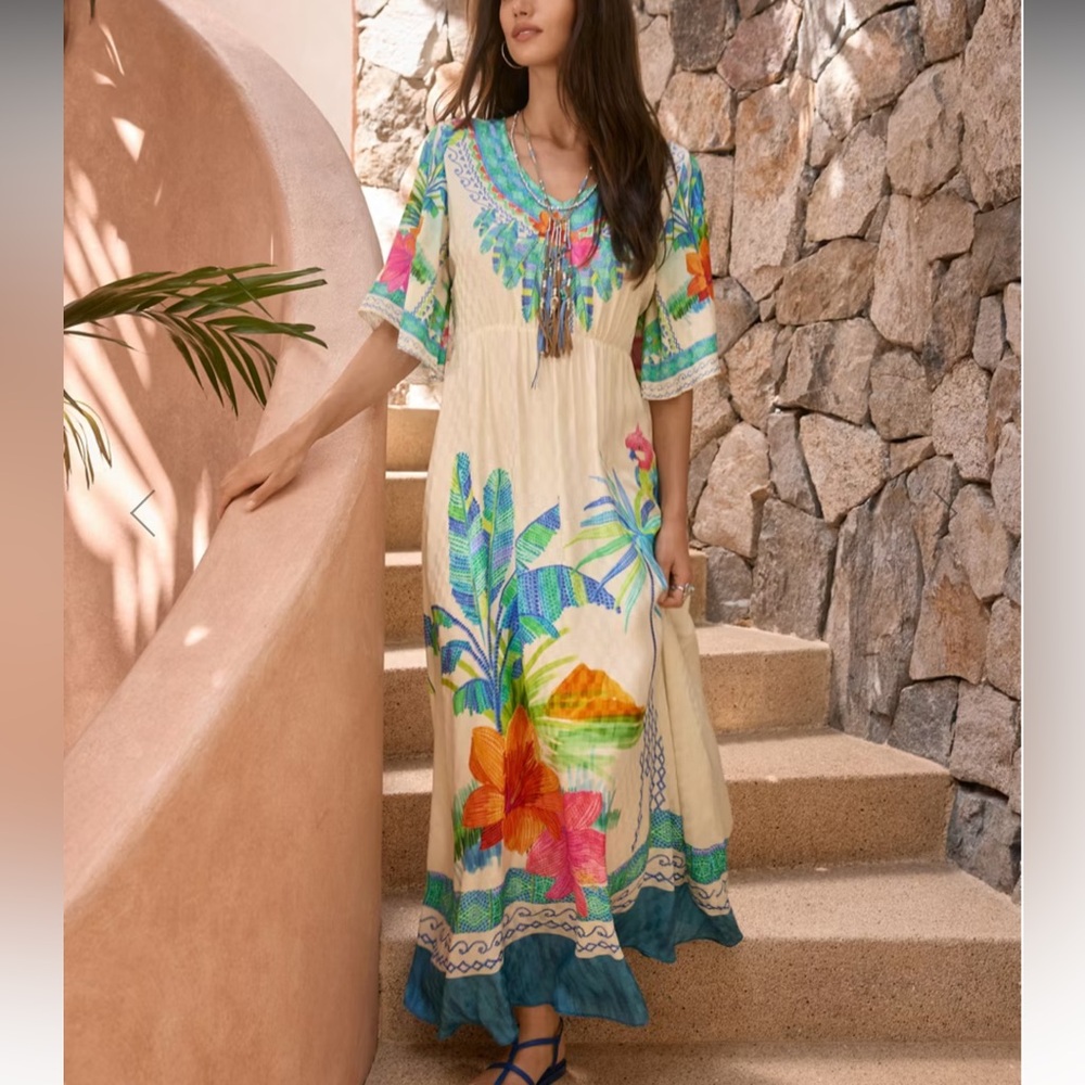 Johnny Was Tami Maxi Dress size XS